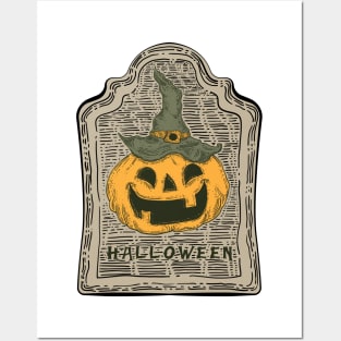 Engraved Halloween Posters and Art